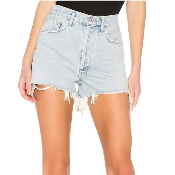 AGOLDE Raw Hem Dee Short In Digit