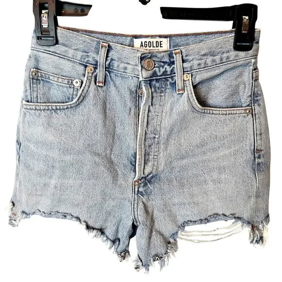 AGOLDE Raw Hem Dee Short In Digit