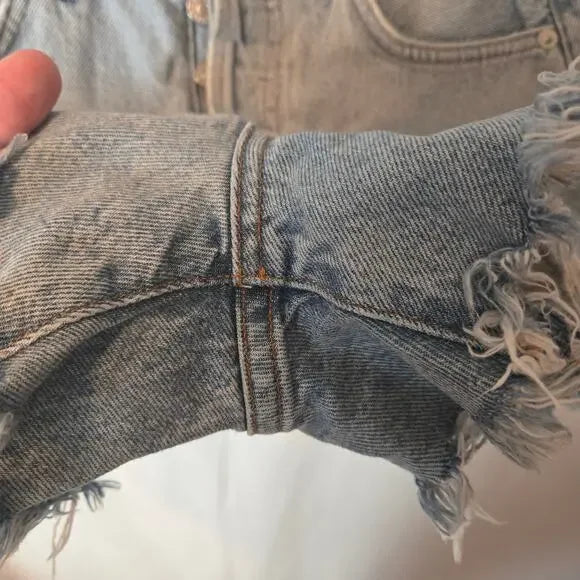 AGOLDE Raw Hem Dee Short In Digit