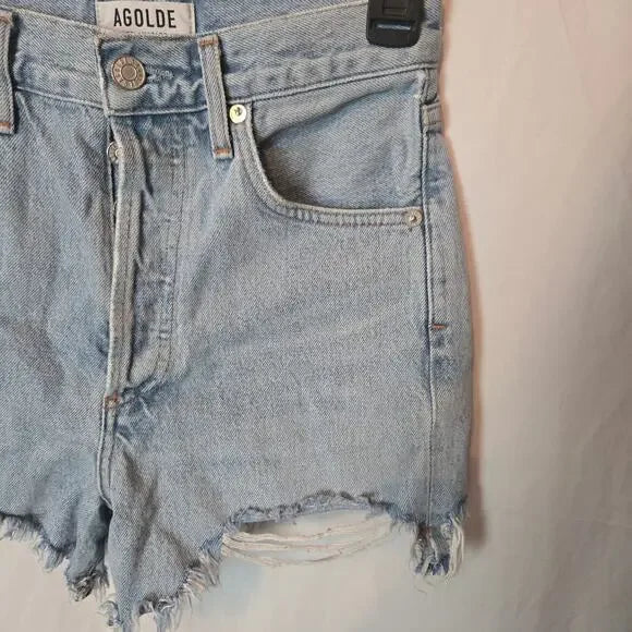 AGOLDE Raw Hem Dee Short In Digit