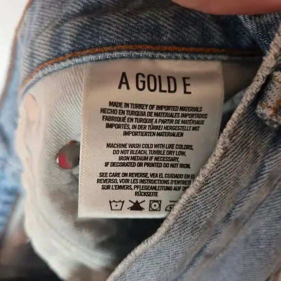 AGOLDE Raw Hem Dee Short In Digit
