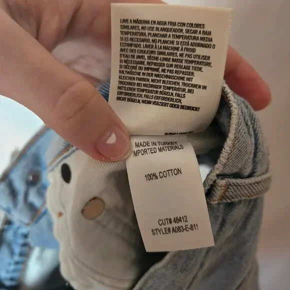 AGOLDE Raw Hem Dee Short In Digit
